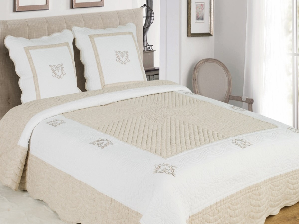 Boutis Peaceland grande dimension couleur lin